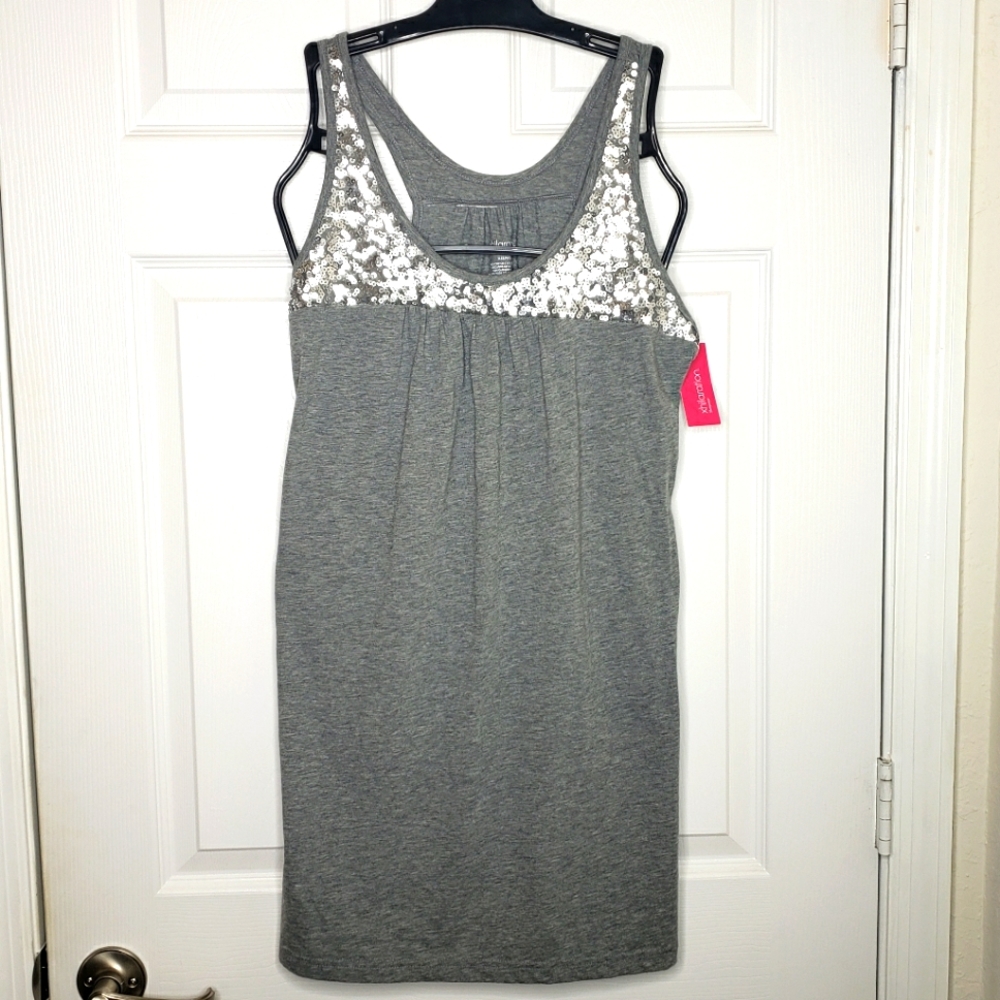 NWT Xhilaration sequin tank slip